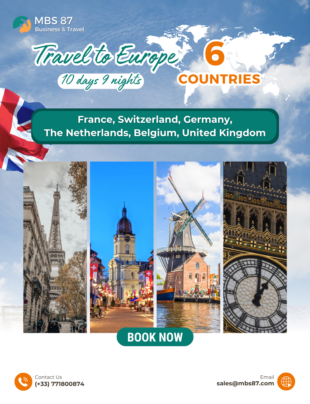Europe Tour: 6 Countries | 10 days 9 nights